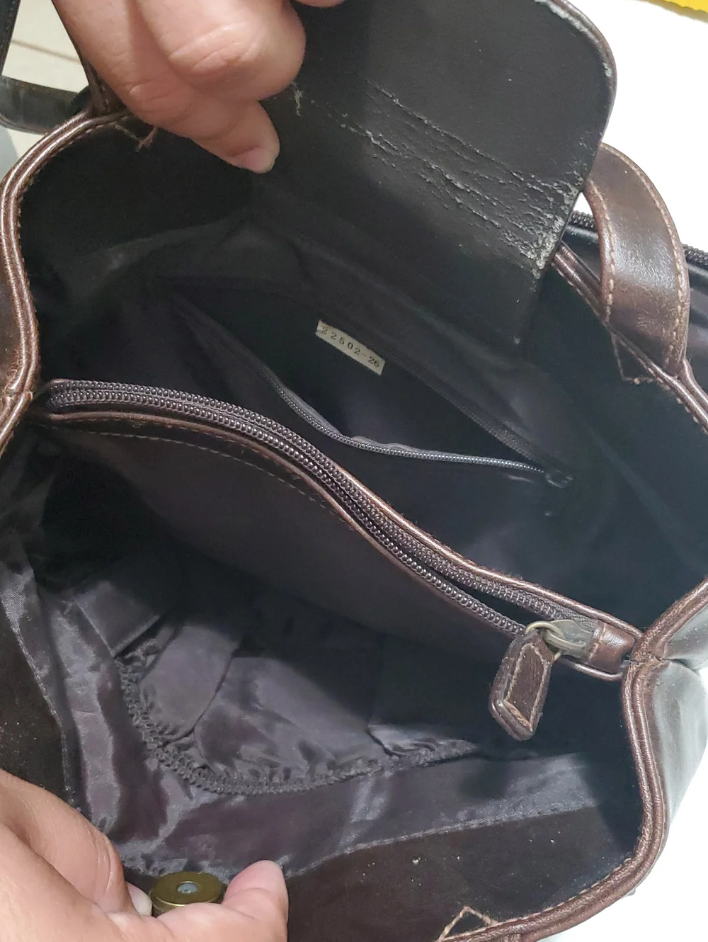 Rosetti Y2K Brown Faux Leather Multipocket Utility Double Handle Shoulder Bag